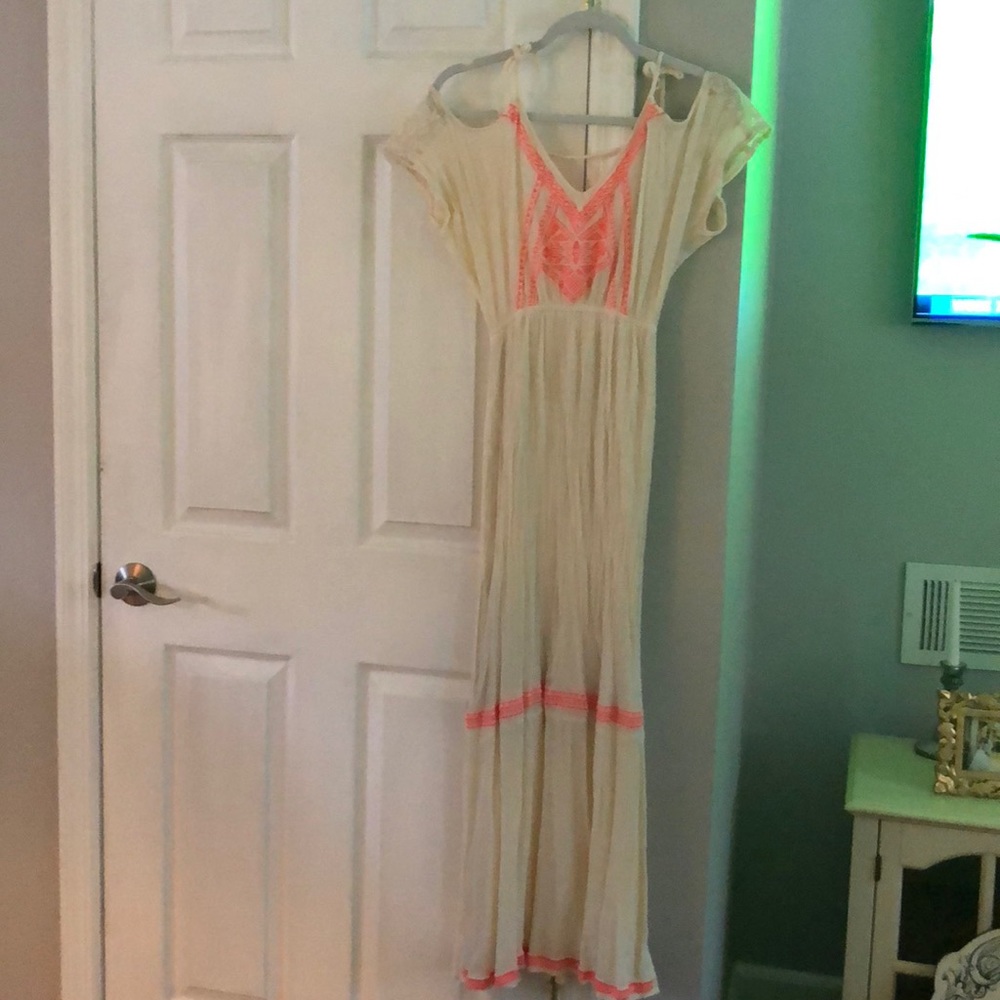 Flying Tomato gauze maxi dress